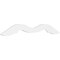 Ekena Millwork Pitch Midway Architectural Grade PVC Gable Pediment, 72"W x 18"H x 1"P (6/12) GPP072X018X100MID - alternate 1